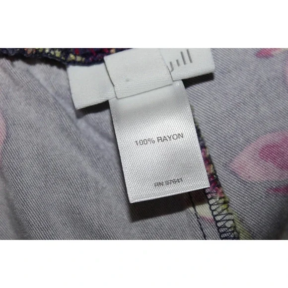 J. Jill Wide Leg Cropped Floral Smocked Pull on Pants M Tropical Vacation Resort - Picture 6 of 8